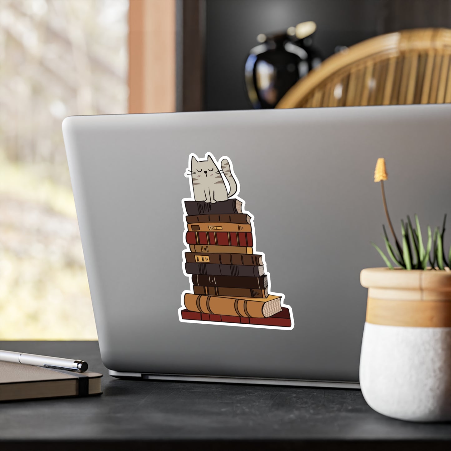 Cats and Books Sticker