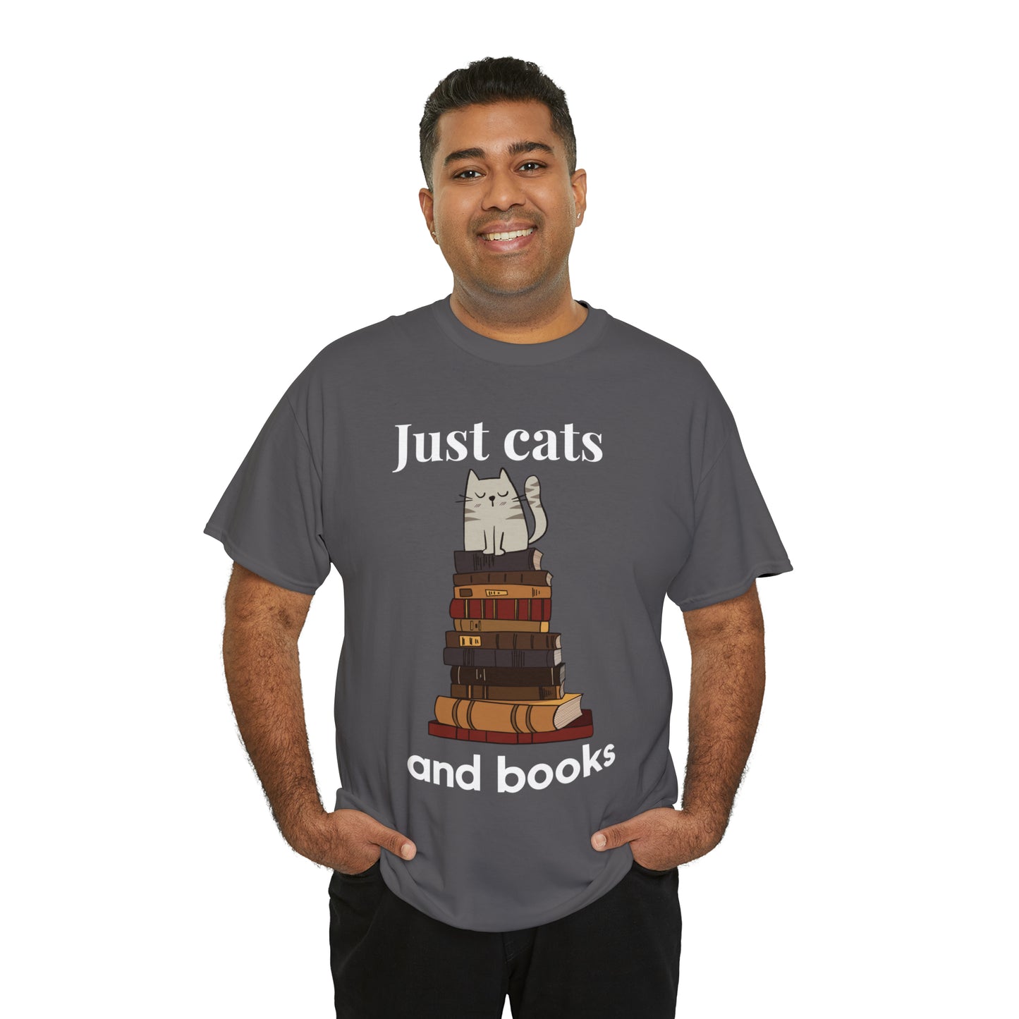Just Cats And Books. Nothing Else