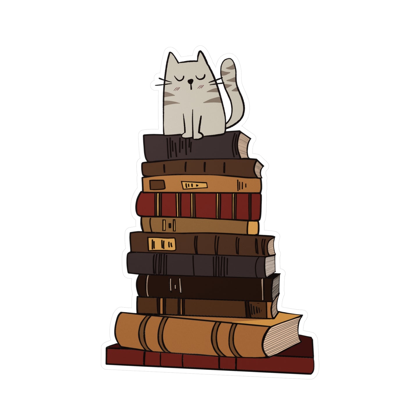 Cats and Books Sticker