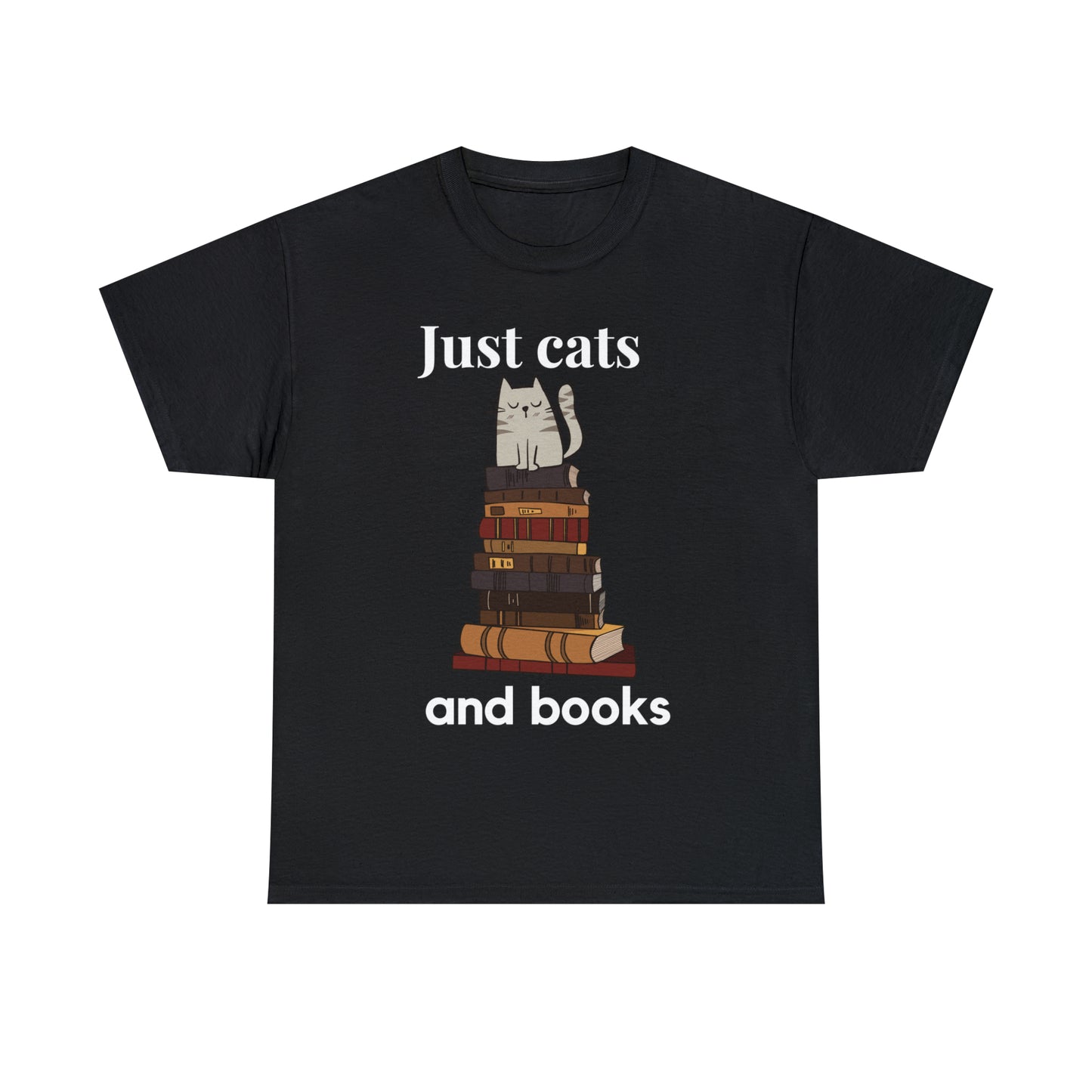 Just Cats And Books. Nothing Else